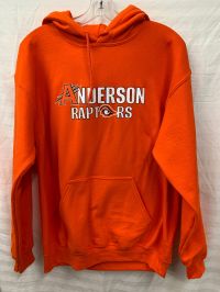"Anderson Raptors" Logo Hoodie - Orange